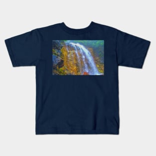 Golden waterfall Kids T-Shirt